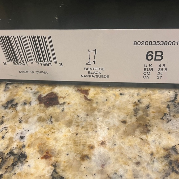 Ralph Lauren Sleek Black Napa/suede Leather Boots - Picture 2 of 3